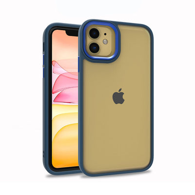 Apple iPhone 12 Kılıf Zore Flora Kapak Mavi