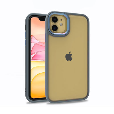 Apple iPhone 12 Kılıf Zore Flora Kapak Sierra Mavi