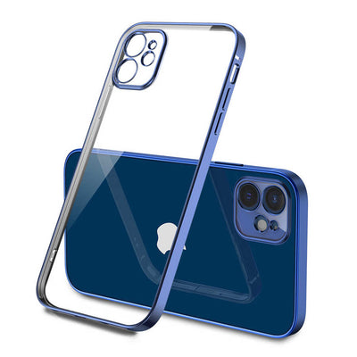 Apple iPhone 12 Kılıf Zore Gbox Kapak Mavi Açık