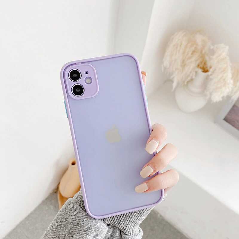 Apple iPhone 12 Kılıf Zore Hux Kapak Kırmızı