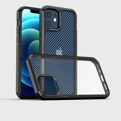 Apple iPhone 12 Kılıf Zore İnoks Kapak Siyah