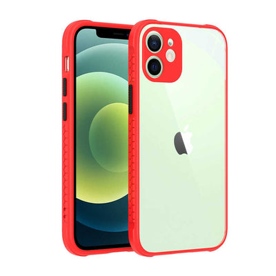 Apple iPhone 12 Kılıf Zore Kaff Kapak Kırmızı