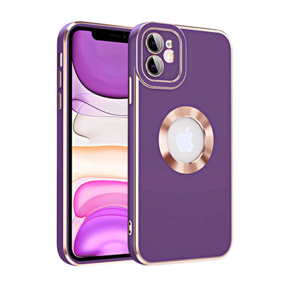 Apple iPhone 12 Kılıf Zore Kongo Kapak Koyu Mor