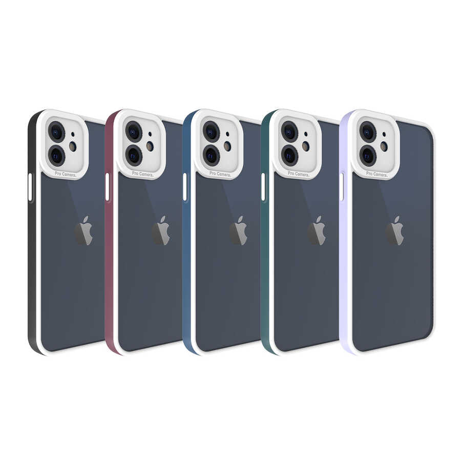 Apple iPhone 12 Kılıf Zore Mima Kapak Lacivert