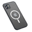 Apple iPhone 12 Kılıf Zore Mokka Wireless Kapak Mavi