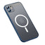 Apple iPhone 12 Kılıf Zore Mokka Wireless Kapak Lacivert