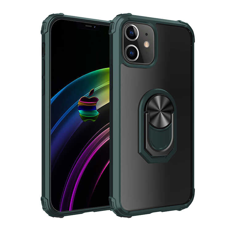 Apple iPhone 12 Kılıf Zore Mola Kapak Yeşil