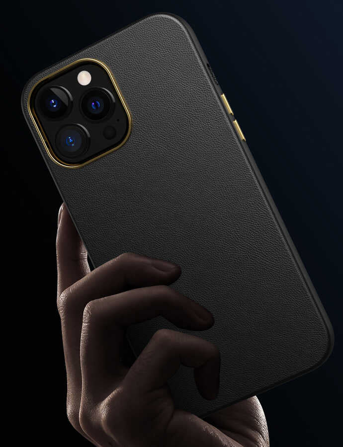 Apple iPhone 12 Kılıf Zore Natura Kapak Siyah