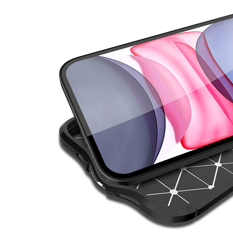 Apple iPhone 12 Kılıf Zore Niss Silikon Kapak Siyah