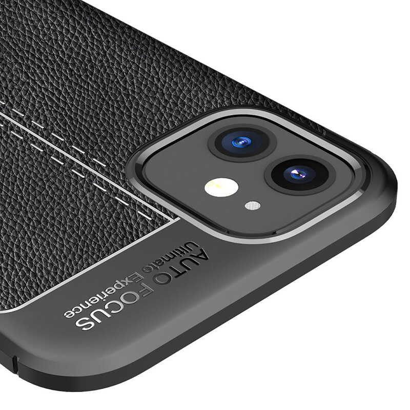 Apple iPhone 12 Kılıf Zore Niss Silikon Kapak Siyah