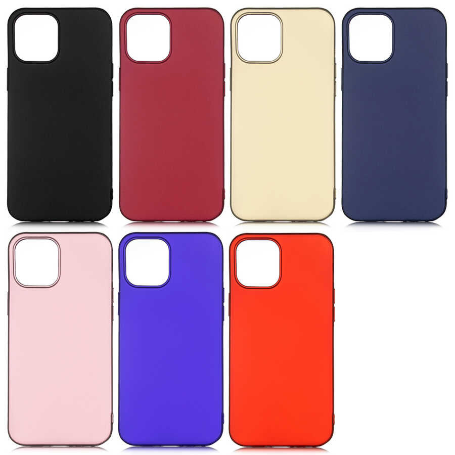 Apple iPhone 12 Kılıf Zore Premier Silikon Kapak Lacivert