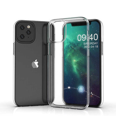 Apple iPhone 12 Kılıf Zore Süper Silikon Kapak Renksiz