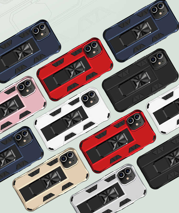 Apple iPhone 12 Kılıf Zore Volve Kapak Gold