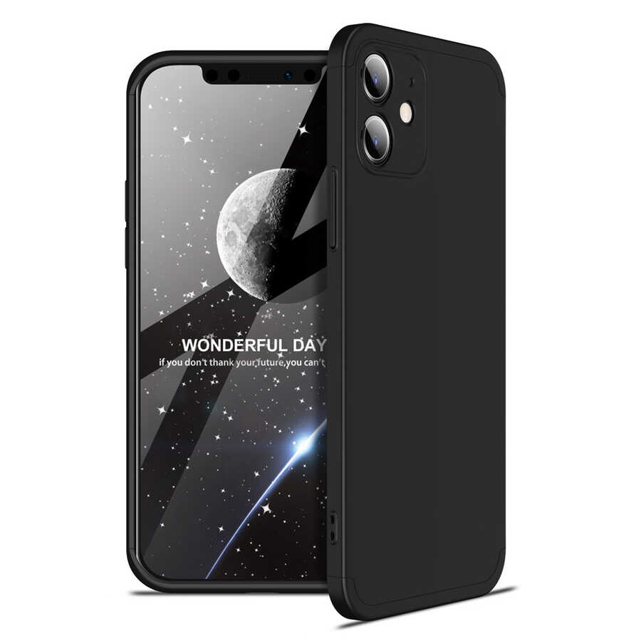 Apple iPhone 12 Mini Kılıf Zore Ays Kapak Siyah