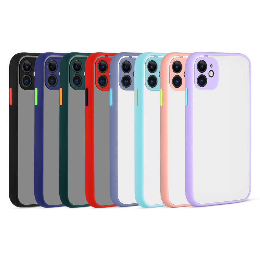 Apple iPhone 12 Mini Kılıf Zore Hux Kapak Koyu Yeşil
