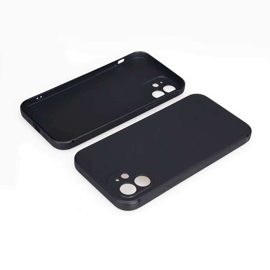 Apple iPhone 12 Mini Kılıf Zore İmax Silikon Siyah