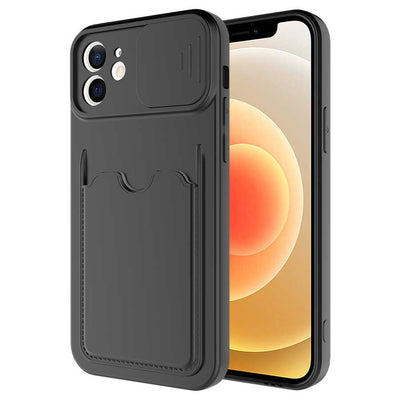 Apple iPhone 12 Mini Kılıf Zore Kartix Kapak Koyu Mor
