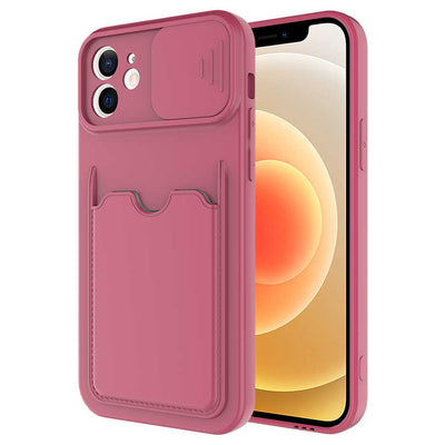 Apple iPhone 12 Mini Kılıf Zore Kartix Kapak Koyu Mor