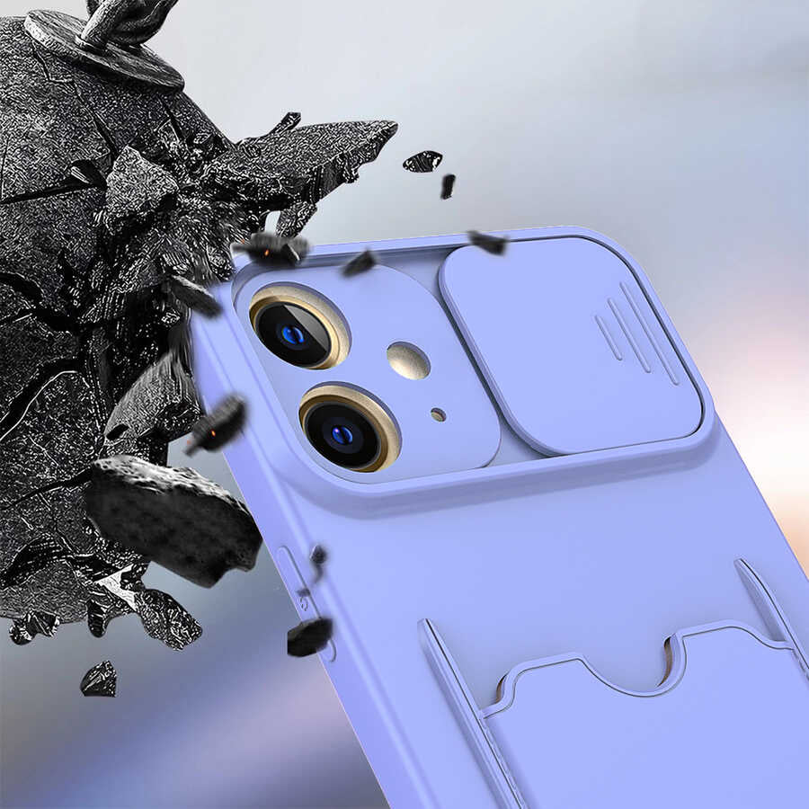 Apple iPhone 12 Mini Kılıf Zore Kartix Kapak Koyu Yeşil