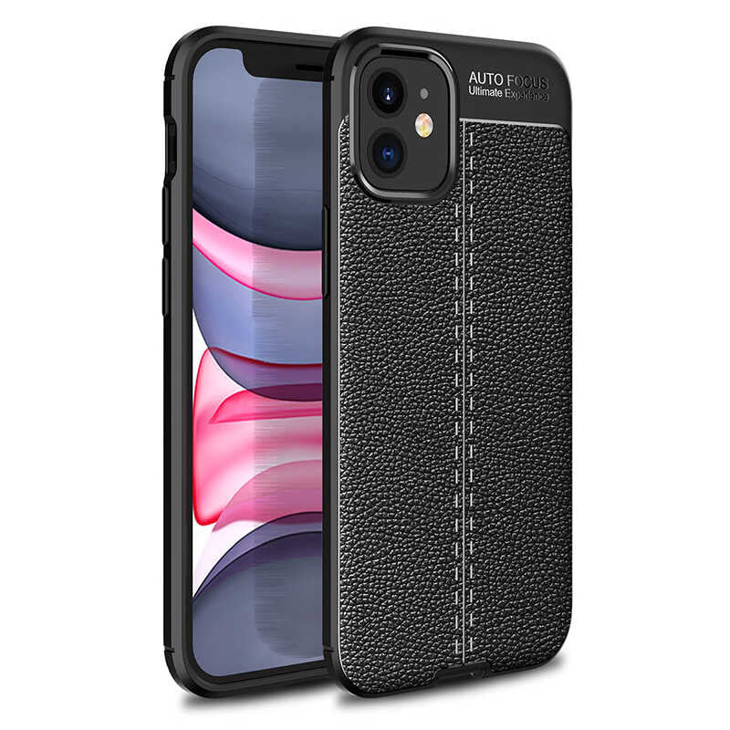 Apple iPhone 12 Mini Kılıf Zore Niss Silikon Kapak Siyah