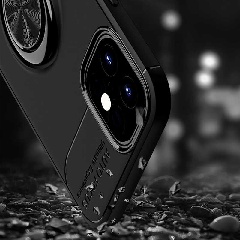 Apple iPhone 12 Mini Kılıf Zore Ravel Silikon Kapak Siyah
