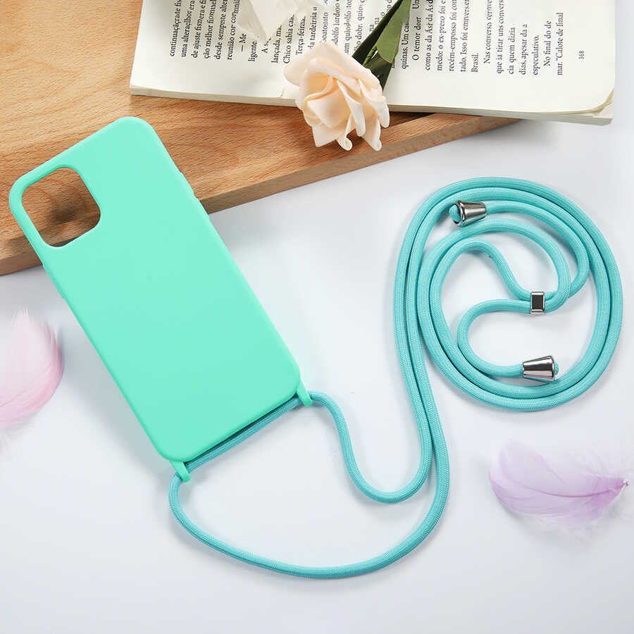 Apple iPhone 12 Mini Kılıf Zore Ropi Kapak Turkuaz