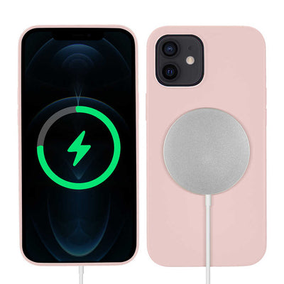 Apple iPhone 12 Mini Kılıf Zore Silksafe Wireless Kapak Açık Yeşil