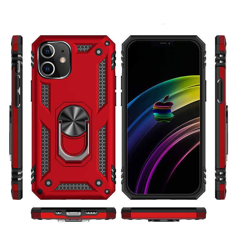 Apple iPhone 12 Mini Kılıf Zore Vega Kapak Gri