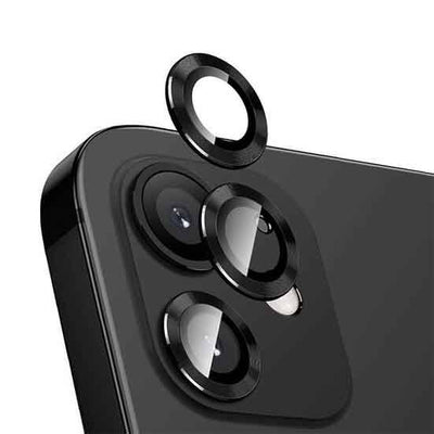 Apple iPhone 12 Mini Zore CL-12 Premium Safir Parmak İzi Bırakmayan Anti-Reflective Kamera Lens Koruyucu Kırmızı