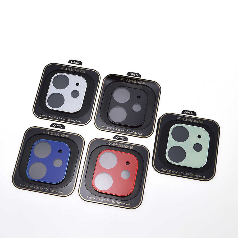 Apple iPhone 12 Mini Zore Kamera Koruyucu Yeşil