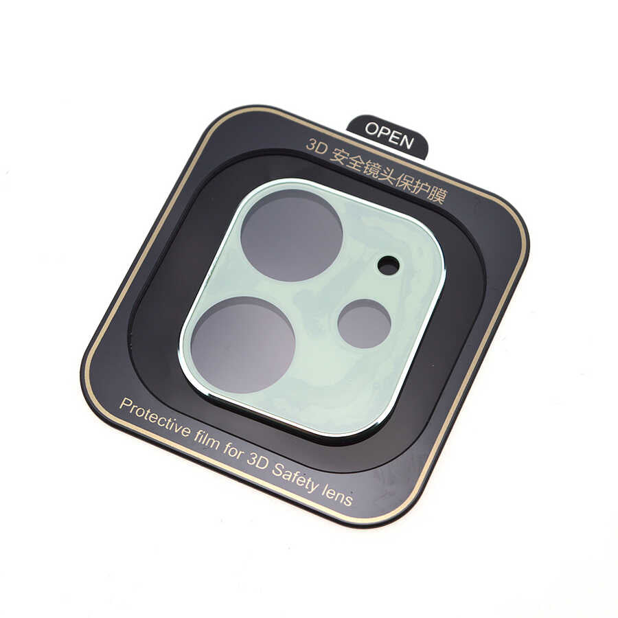 Apple iPhone 12 Mini Zore Kamera Koruyucu Yeşil