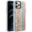 Apple iPhone 12 Pro Kılıf Desenli Zore Silver Sert Kapak Noktalar