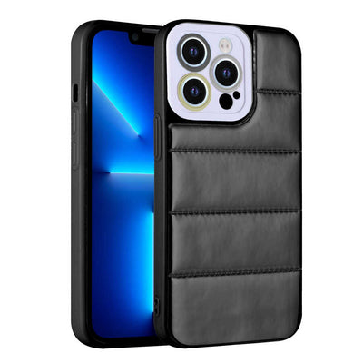 Apple iPhone 12 Pro Kılıf Kamera Korumalı Airbagli Renkli Zore Seksek Kapak Siyah