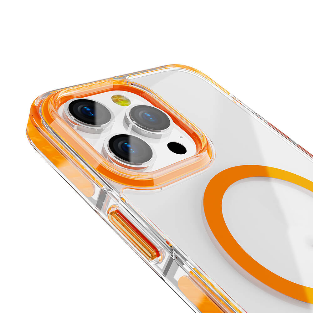 Apple iPhone 12 Pro Kılıf M-safe Şarj Özellikli Airbagli Takılabilir Askı Aparatlı Zore Nana Kapak Mor