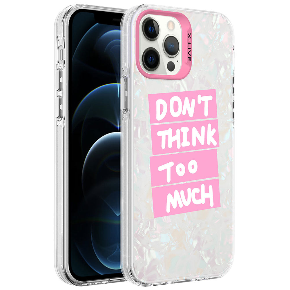 Apple iPhone 12 Pro Kılıf Mermer Desenli Zore Marbello Kapak Siyah-Beyaz