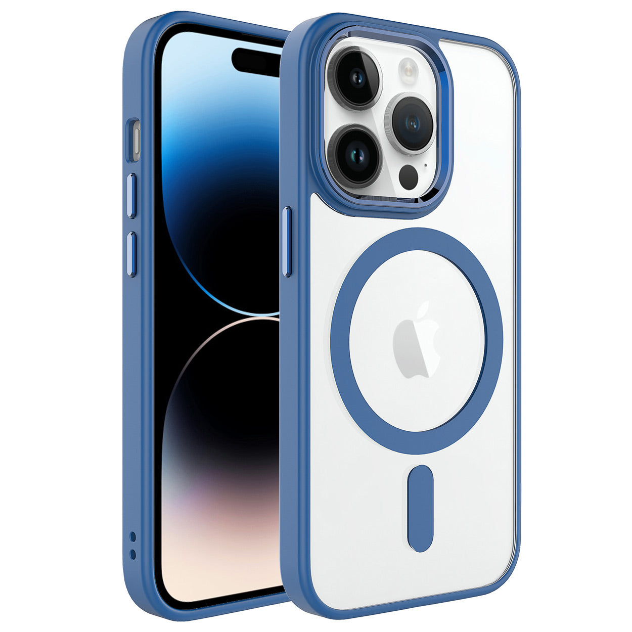 Apple iPhone 12 Pro Kılıf Wireless Şarj Özellikli Zore Krom M-safe Silikon Kapak