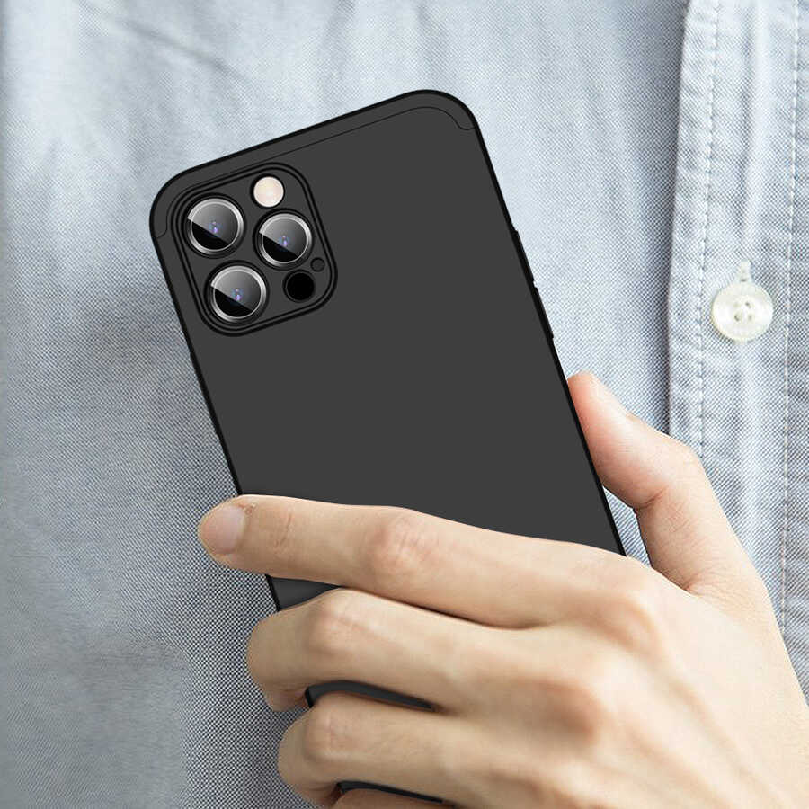 Apple iPhone 12 Pro Kılıf Zore Ays Kapak Siyah-Gri