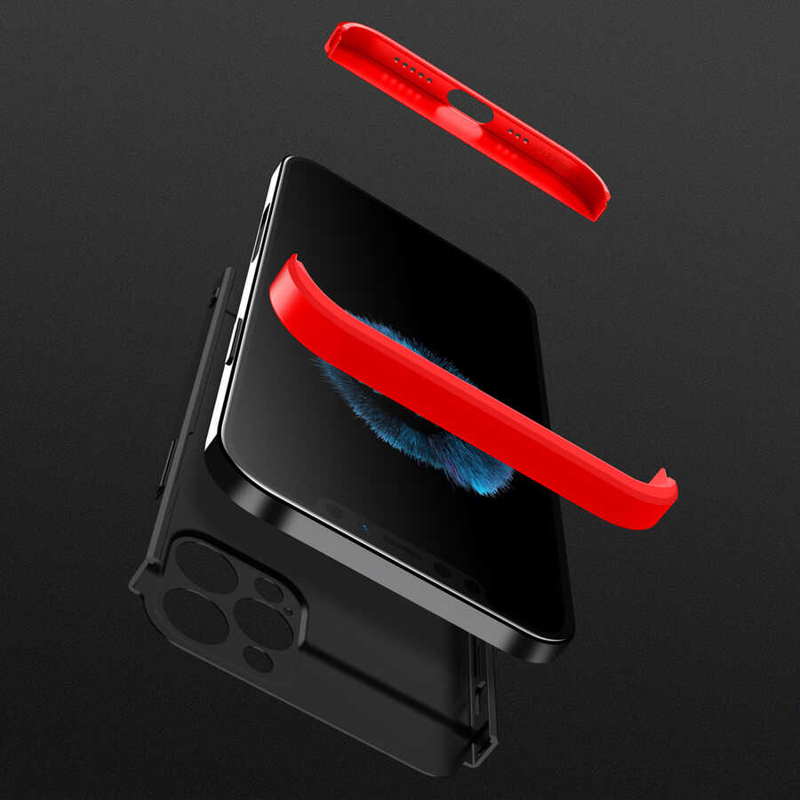 Apple iPhone 12 Pro Kılıf Zore Ays Kapak Siyah-Gri
