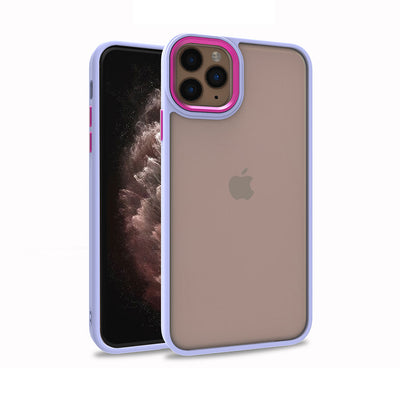 Apple iPhone 12 Pro Kılıf Zore Flora Kapak Lila