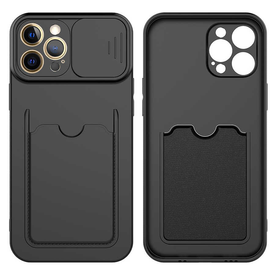 Apple iPhone 12 Pro Kılıf Zore Kartix Kapak Lacivert