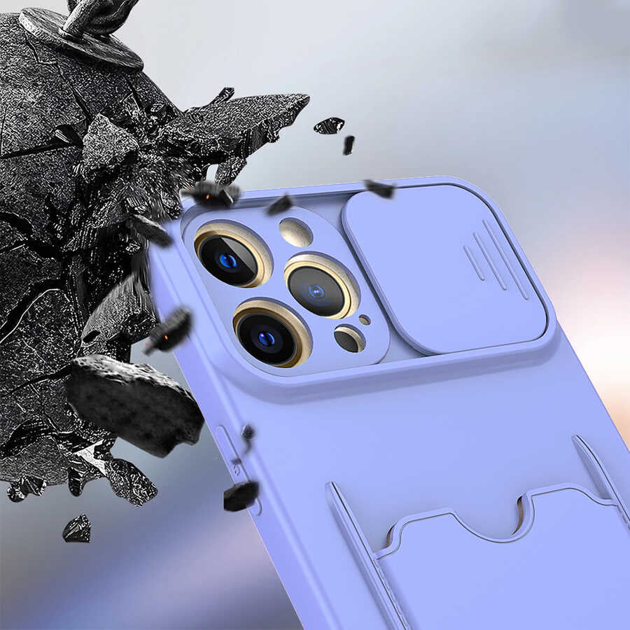 Apple iPhone 12 Pro Kılıf Zore Kartix Kapak Lacivert