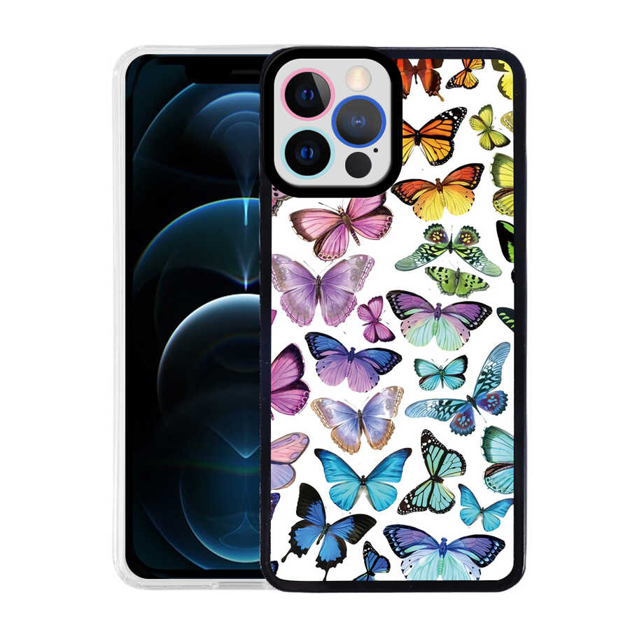 Apple iPhone 12 Pro Kılıf Zore M-Fit Desenli Kapak