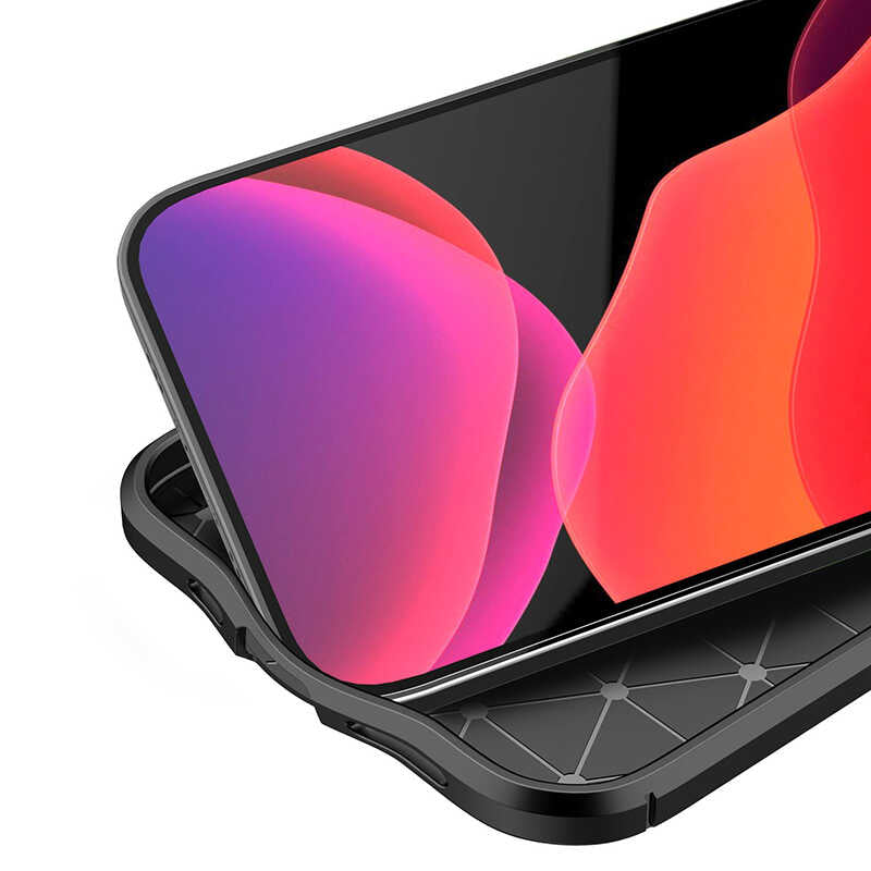 Apple iPhone 12 Pro Kılıf Zore Niss Silikon Kapak Kırmızı