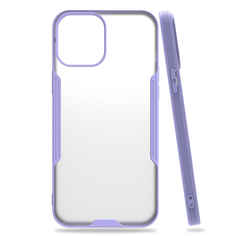Apple iPhone 12 Pro Kılıf Zore Parfe Kapak Mor