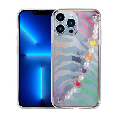 Apple iPhone 12 Pro Kılıf Zore Pilla Kapak Pembe-Yeşil