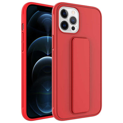 Apple iPhone 12 Pro Kılıf Zore Qstand Kapak Lila
