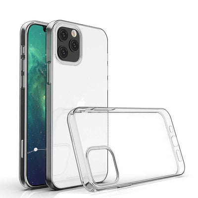 Apple iPhone 12 Pro Kılıf Zore Süper Silikon Kapak Renksiz