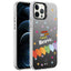 Apple iPhone 12 Pro Max Kılıf Desenli Zore Silver Sert Kapak Kalp