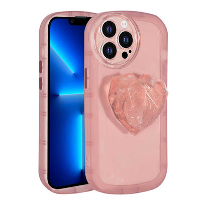 Apple iPhone 12 Pro Max Kılıf Kamera Korumalı Pop Soketli Renkli Zore Ofro Kapak Pembe