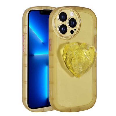 Apple iPhone 12 Pro Max Kılıf Kamera Korumalı Pop Soketli Renkli Zore Ofro Kapak Sarı